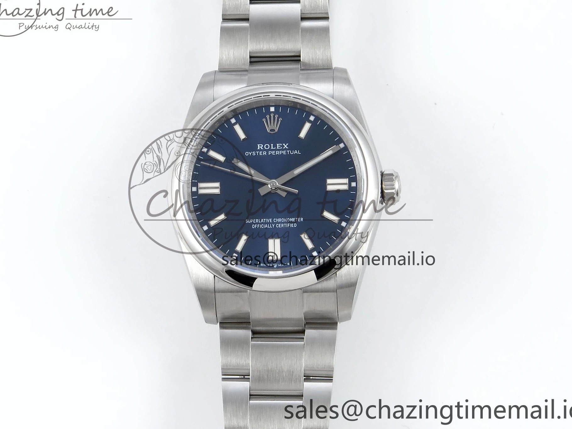 Dial 126000 Steel Oyster Blue Edition 36mm Best A3230 1:1 DIWF Perpetual 904L 0418